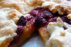 Peach Raspberry Tart (and a blackberry plum one too)