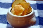 oven-dried potato and apple chips