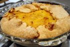 golden onion pie + a new beginning