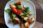 asparagus & arugula panzanella