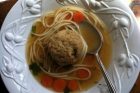 vegetarian matzah ball soup