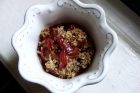 strawberry rhubarb crumble