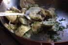 sauteed artichokes with garlic, shallots & sweet vermouth