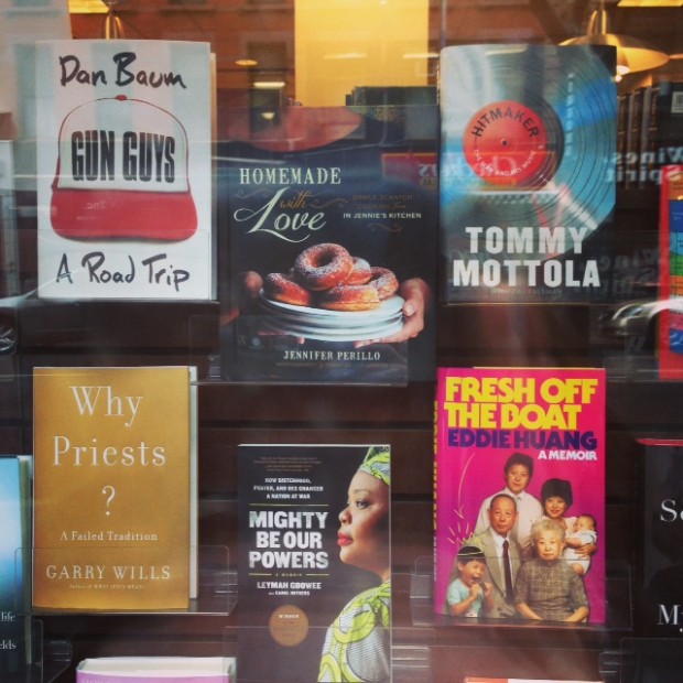 The front window of Barnes & Noble!
