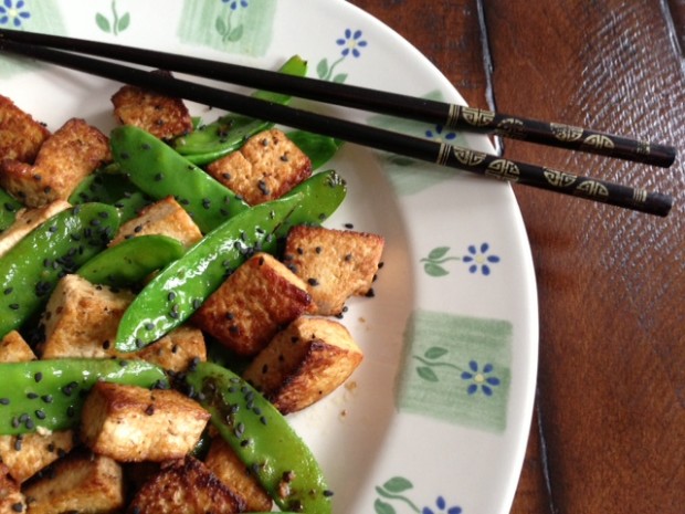 Tofu with Snow Peas