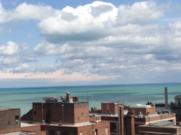 view from my hotel in Chicago