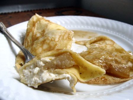 pear ricotta crepes filling