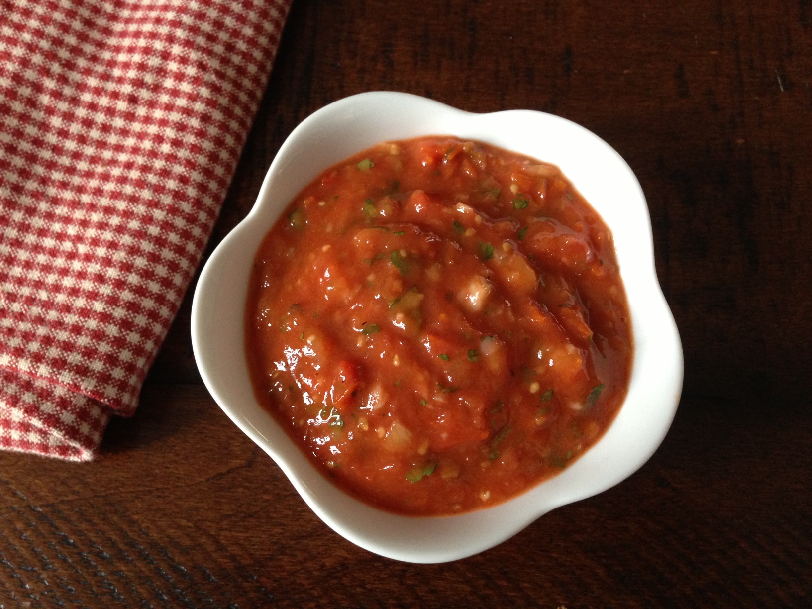 slow roasted tomato salsa