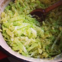 marcella hazan's smothered cabbage, venetian style