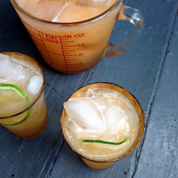 Cantaloupe & Lillet Cooler | www.injennieskitchen.com