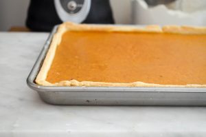 Pumpkin Slab Pie | In Jennie's Kitchen