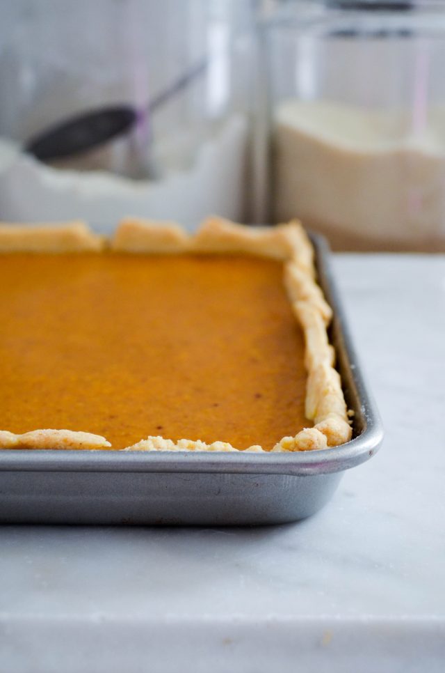 Pumpkin Slab Pie | In Jennie's Kitchen