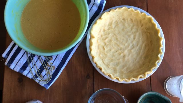 No-Roll Pie Crust | In Jennie's Kitchen