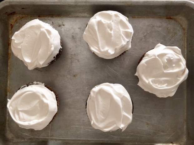 Best Marshmallow Frosting, and only takes 7 minutes to make! | get the recipe at www.injennieskitchen.com