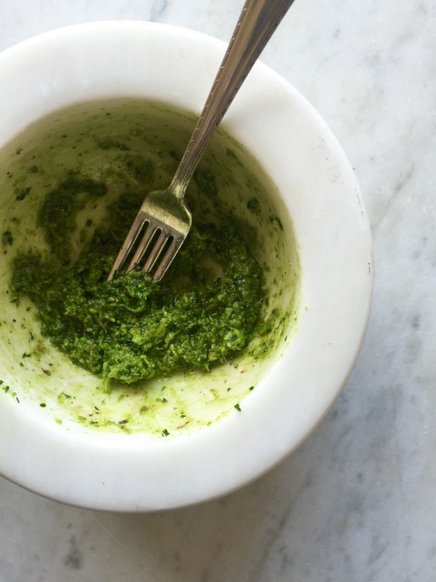 This Ginger, Parsley & Pistachio Pesto adds a refreshing flavor to soups, salad dressings, and stir-fries. Plus, it's dairy free!