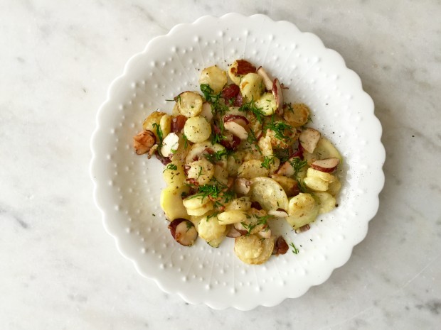 Zucchini, Almonds & Dill | www.injennieskitchen.com