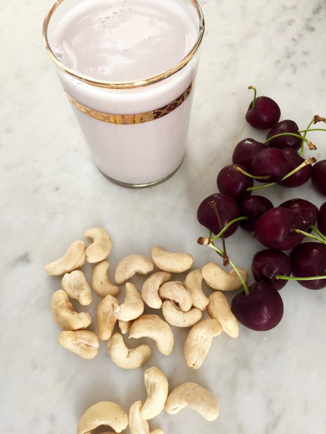 Cherry Cashew Milk | In Jennie's Kitchen