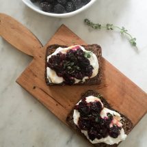 Black Raspberry Bruschetta (shortcakes with a twist)