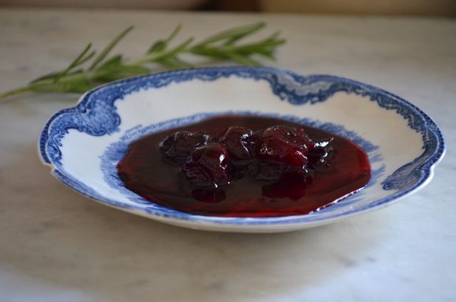 Sour Cherry Rosemary Conserves | In Jennie's Kitchen