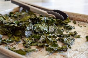 Crispy Baked Kale Chips | In Jennie's Kitchen