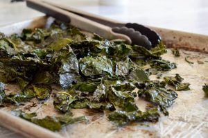 Crispy Baked Kale Chips | In Jennie's Kitchen