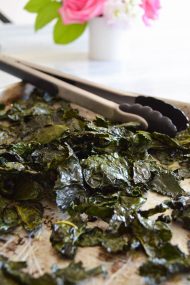 Crispy Baked Kale Chips | In Jennie's Kitchen