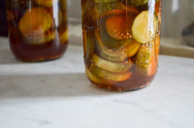 Maple Syrup Pickles | In Jennie's Kitchen