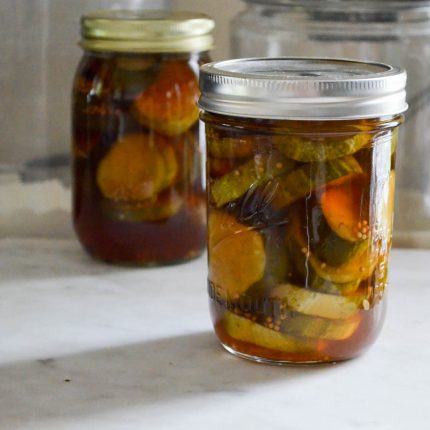 Maple Syrup Pickles | In Jennie's Kitchen