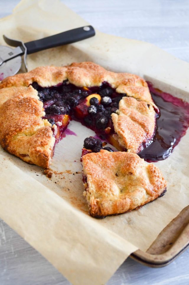 Peach Blueberry Tart | In Jennie's Kitchen