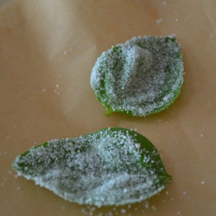 How to Make Candied Basil | Recipe at In Jennie's Kitchen