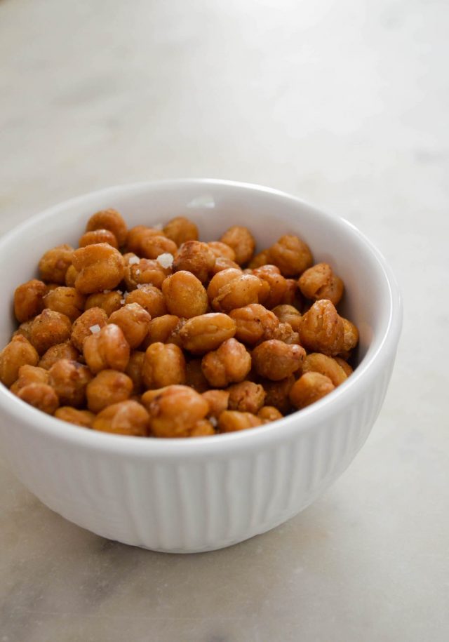 Crispy Roasted Rosemary Chickpeas | In Jennie's Kitchen