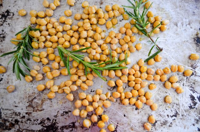 Crispy Roasted Rosemary Chickpeas | In Jennie's Kitchen