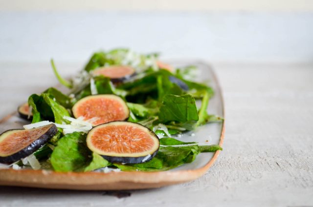 Fig, Arugula & Pecorino Salad | Recipe at In Jennie's Kitchen