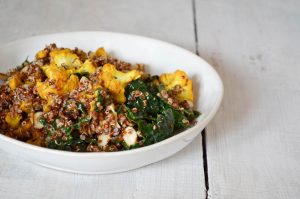 Turmeric & Ginger Roasted Cauliflower | In Jennie's Kitchen