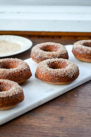 Baked Apple Cider Doughnuts | In Jennie's Kitchen