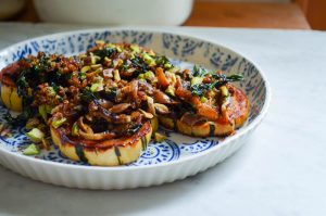 Delicata Squash, Shiitake, Kale & Quinoa Salad | In Jennie's Kitchen