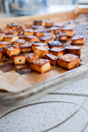 Crispy Roasted Tofu | In Jennie's Kitchen