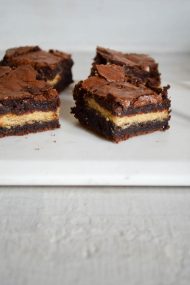 Twix Bar Brownies | In Jennie's Kitchen