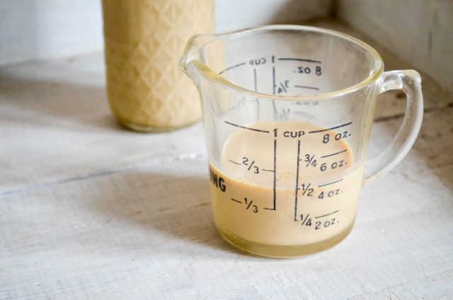 Maple syrup is the star in this homemade sweetened condensed milk, instead of sugar. | In Jennie's Kitchen