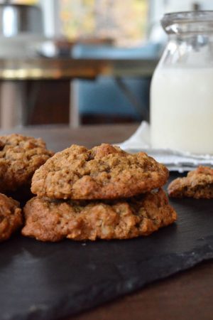 Chewy Oatmeal Walnut Allspice Cookies | In Jennie's Kitchen