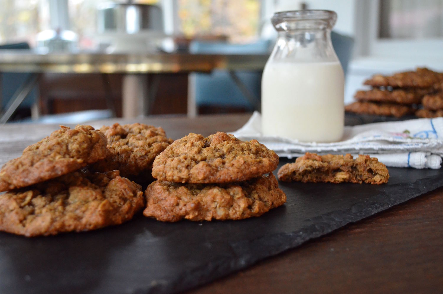 Chewy Oatmeal Walnut Allspice Cookies In Jennie's Kitchen