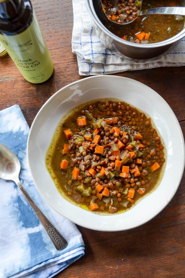 slow cooker lentil soup In Jennie's Kitchen