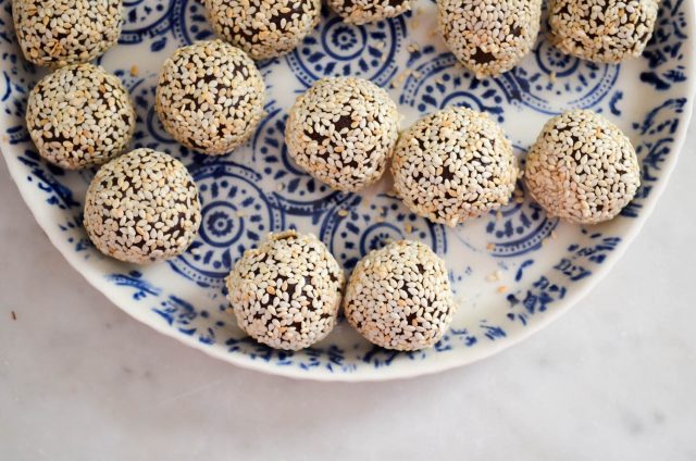 Tahini Chocolate Truffles | In Jennie's Kitchen