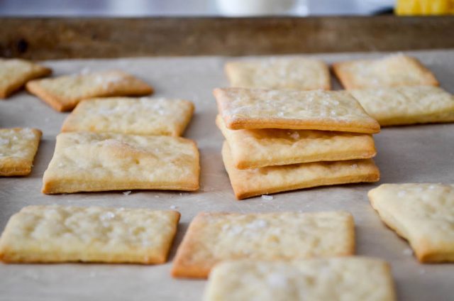 Homemade Saltines Crackers | In Jennie's Kitchen