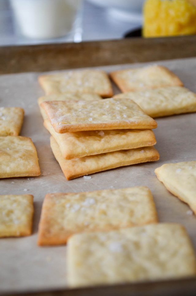 Homemade Saltine Crackers | In Jennie's Kitchen