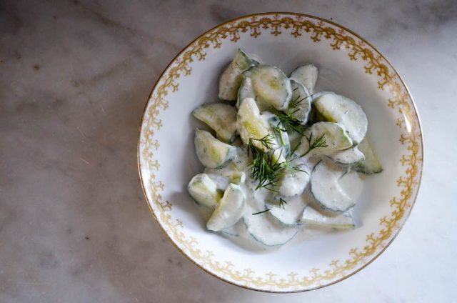 Micheline's Cucumber Salad | In Jennie's Kitchen