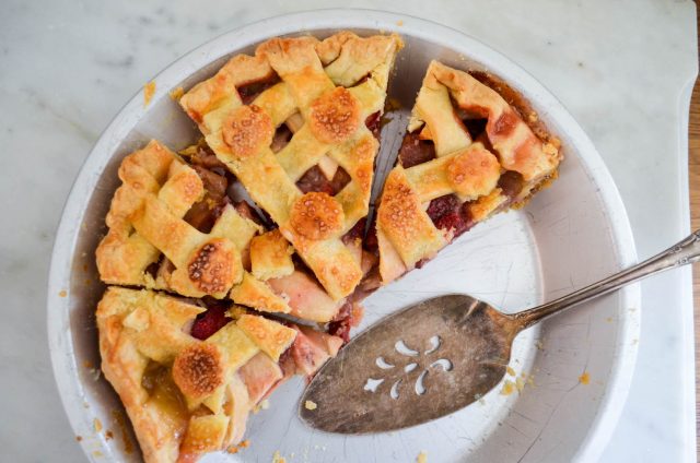 Apple Strawberry Cardamom Pie | In Jennie's Kitchen