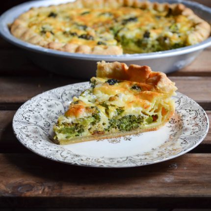 Broccoli Cheddar Cheese Pie | In Jennie's Kitchen