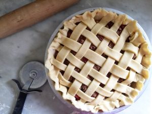 Mostly Rhubarb Pie | In Jennie's Kitchen