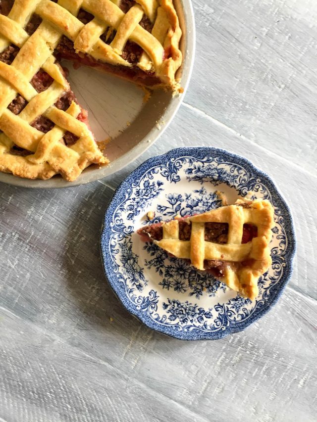 Mostly Rhubarb Pie | In Jennie's Kitchen